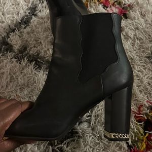 Chain Heeled Bootie